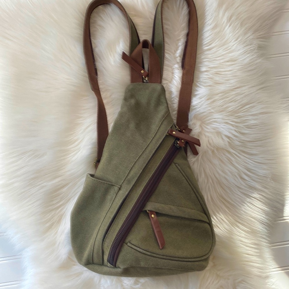 Antik Kraft heavyweight canvas Sling backpack unisex